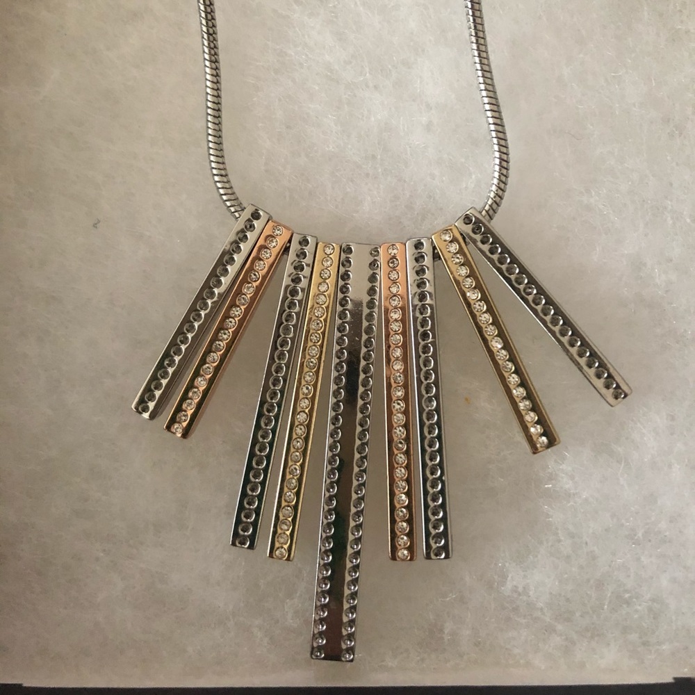NWT Multi tone metal necklace